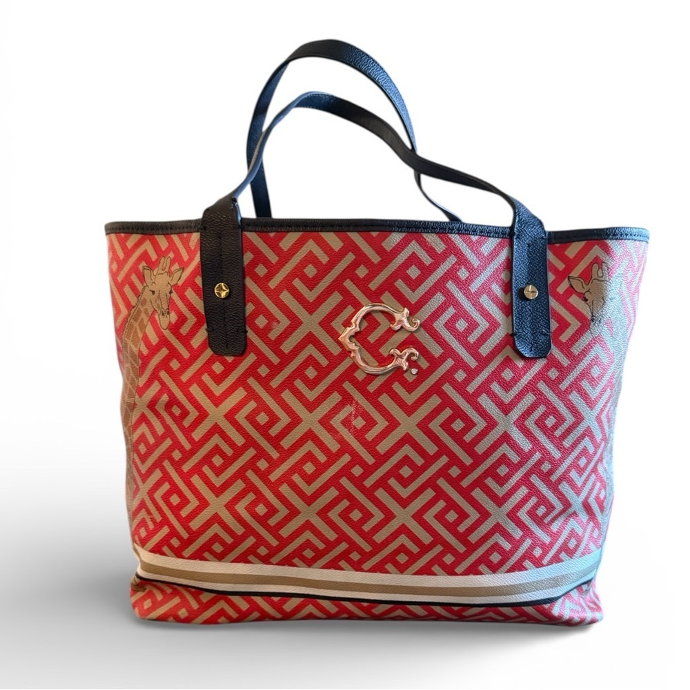 C Wonder Geometric Giraffe Tote Bag - Picture 2 of 10